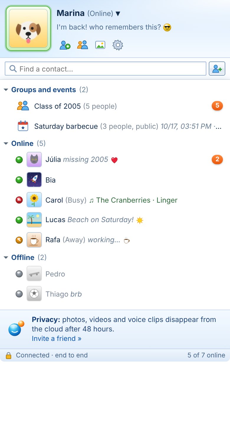 Orby Messenger on a phone